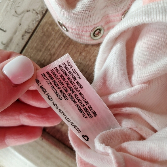 Gerber Baby Girl Pink and White Fox Onesies Bundle Size 6-9m 100% Cotton - Picture 16 of 16